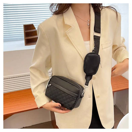 QUILTED BAG WITH COIN POCKET (QB)