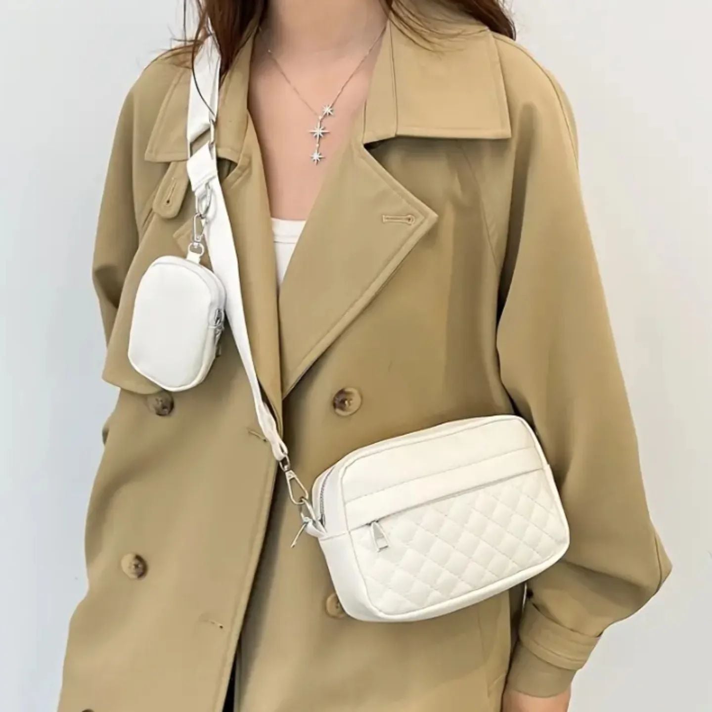 QUILTED BAG WITH COIN POCKET
