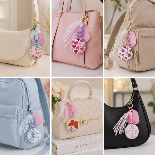 IMPORTED COMPACT MIRROR BAG CHARM