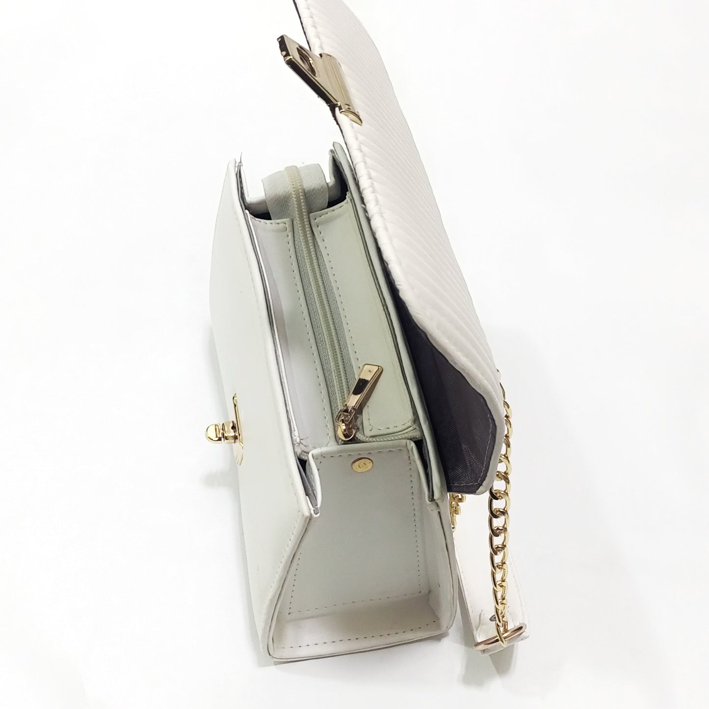 CHAIN STRAP SHOULDER BAG (SPZ - W)