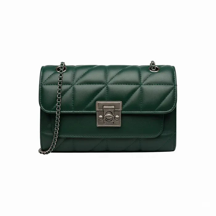 DIAMOND QUILTED PATTERN SHOULDER BAG (TEM)