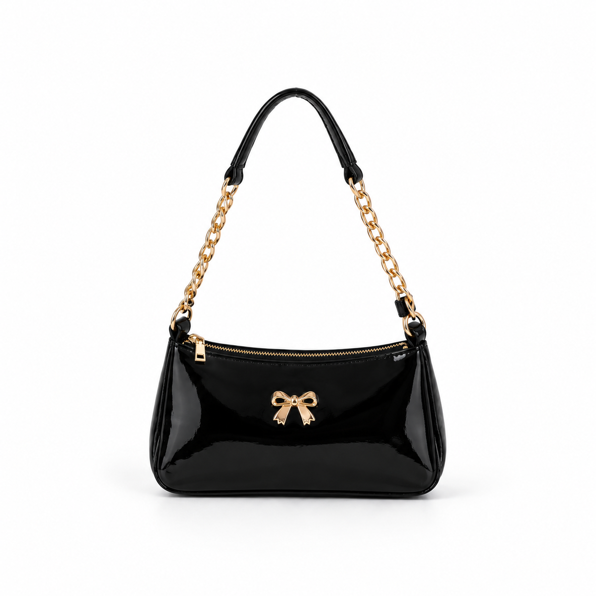 POOKIE GLOSSY SHOULDER BAG (POOKIE)