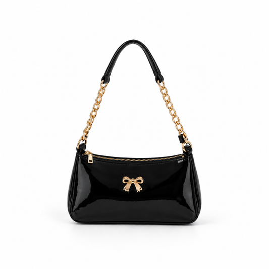 POOKIE GLOSSY SHOULDER BAG (POOKIE)
