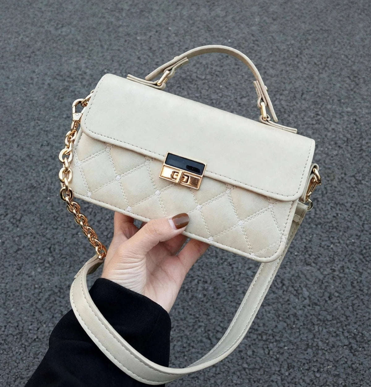 DIAMOND QUILT SHOULDER BAG (SPZ)