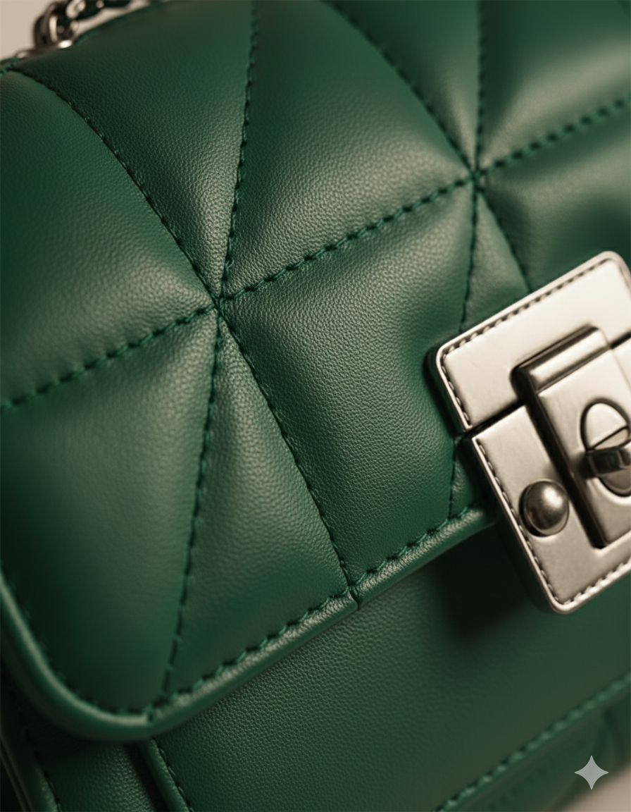 DIAMOND QUILTED PATTERN SHOULDER BAG (TEM)