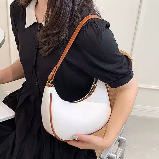 TURKISH STYLE HALF MOON BAG ( W&B)