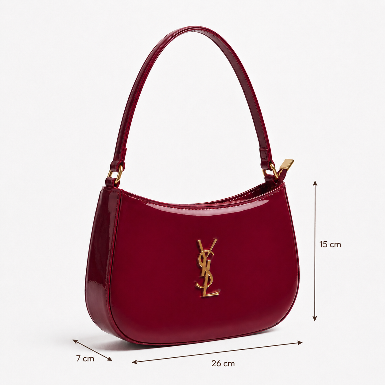 YSL GLOSSY SHOULDER BAG (YSL)
