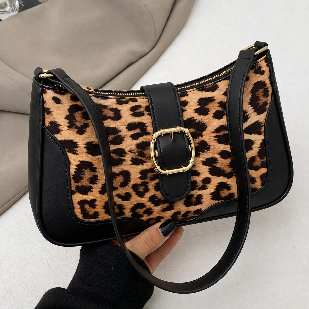 LEOPARD PRINT SHOULDER BAG (LP)