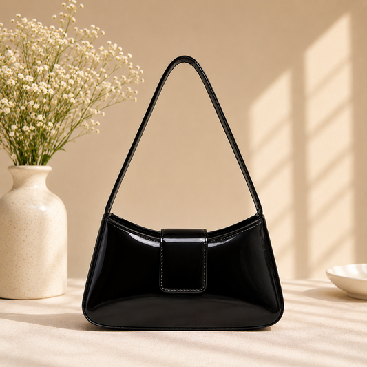 ELEGANT GLOSSY SHOULDER BAG (GLOSS)