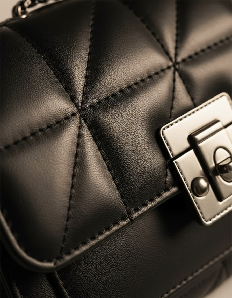 DIAMOND QUILTED PATTERN SHOULDER BAG (TEM)